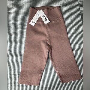 525 America Quartz Ribbed High-Waist Biker Shorts Size Small NWT